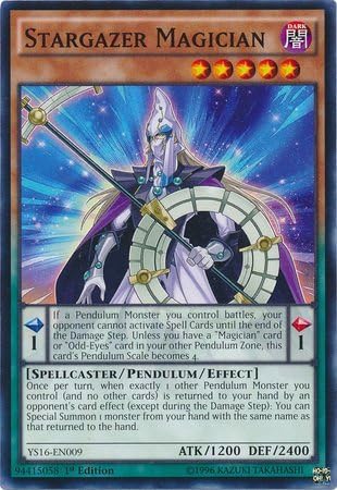 YU-GI-OH! - Stargazer Magician (YS16-EN009) - Baraja de inicio Yuya - 1 Edición - Común