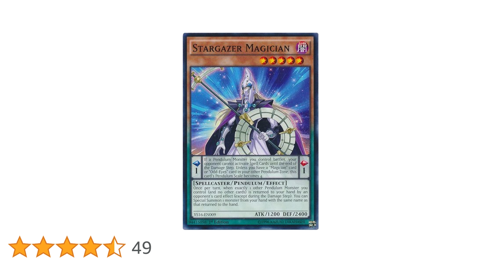 Amazon.co.jp: 遊戯王 英語版 星読みの魔術師/Yu-Gi-Oh