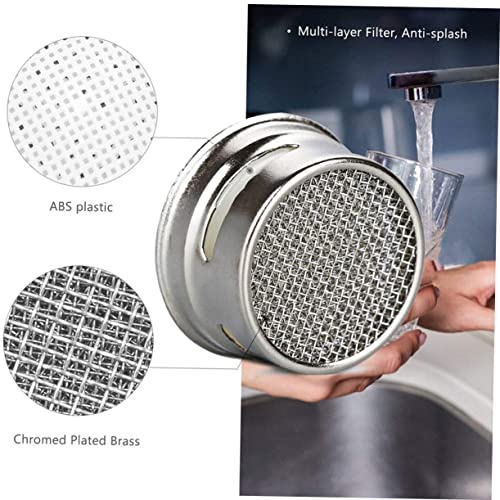 Osaladi 2 Sets Water Saving Aerator Kitchenfaucet Aerator Kitchen Sink Aerator Spool Aerator Disassembly Bubbler Aerator Aerator Wrench Plug-In Filters Dedicated Silver Stainless Steel #TOP2