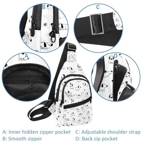Bolsa bandolera multicolor compacta de 30x18cm para caminatas cómodas 2