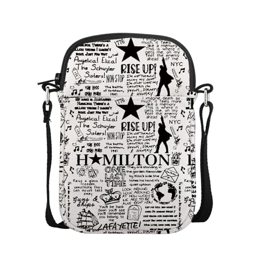 POFULL Musical Lover Crossbody Bag Musical Merchandise Theater Fans Gift