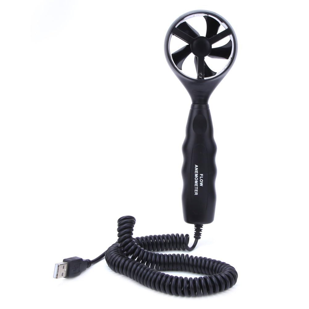 856A USB Portátil LCD Pantalla Digital Anemómetro Anemómetro Probador