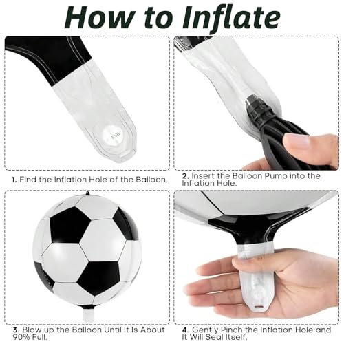 7th Birthday Decorations Set Football Birthday Decorations Balloon Decor Photo Backdrop for Boys Girls Kids Turning 7 Age 7 Football Party Party Supplies Celebration Decor Bunting Set Letter Banner - Image 6