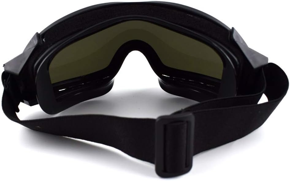 Fouos Military Airsoft Goggles, Tactical Safety Glasses, 3 Interchangeable Lenses, Anti-Fog (Black) : Sports & Outdoors