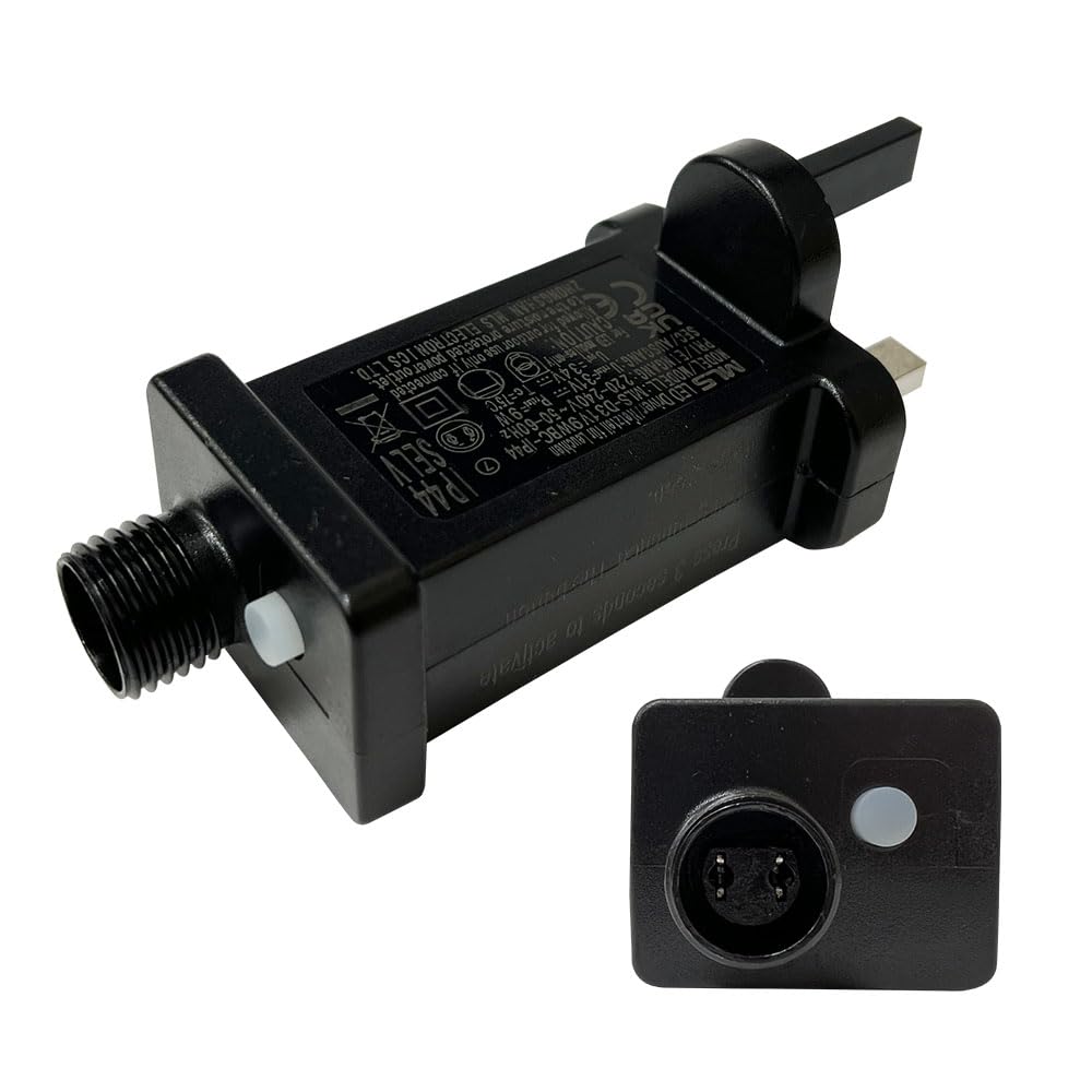 NETTA Replacement Transformer Plug with Timer, 8 Modes IP44 Waterproof for Christmas Lights and Christmas Trees