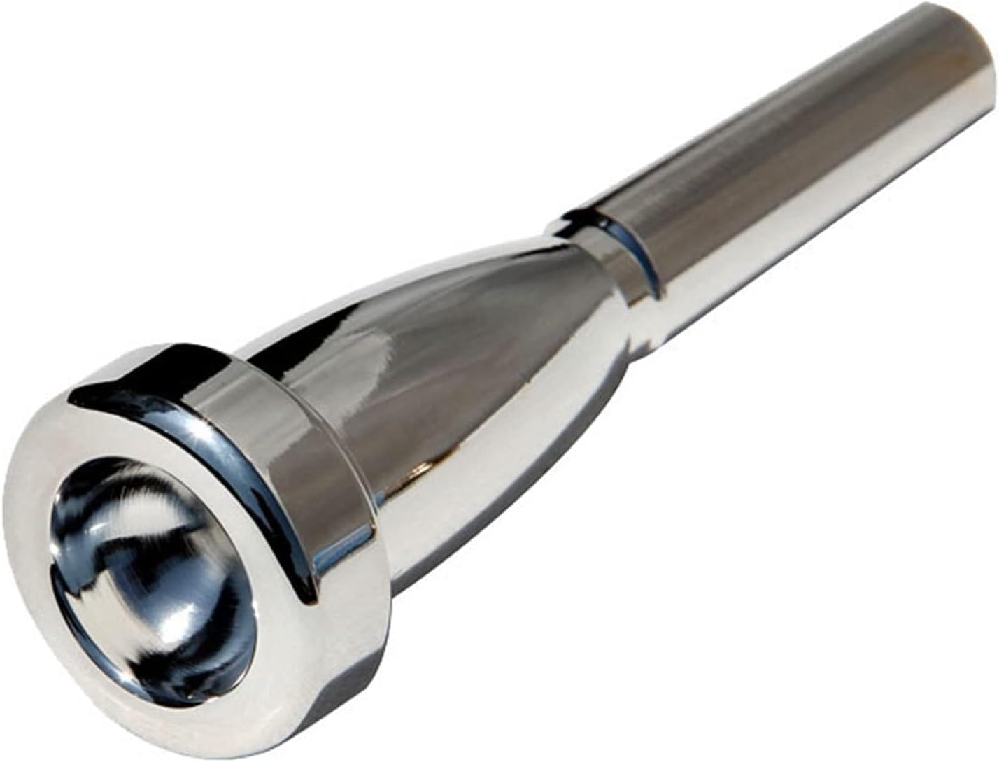 Trumpet Mouthpiece Replacement, Silver Plated Trumpet Mouthpiece Brass 1.5C Mouth Piece Accessories Instruments for Beginners, Professional Players(1.5C)