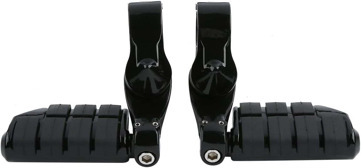 TCT-MOTORPARTS 1 1/4" Black Highway Engine Crash Bar + Footpegs Fit For Harley Touring Road Street Electra Glide Ultra FLHT FLHX FLHR Road King 2009-2024