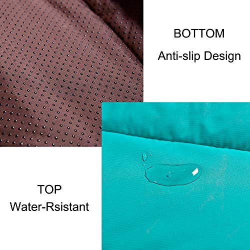 Amofy Pet Mats, 36"X26", Exceptionally Hygienic, Non-Slip, Water Resistant, Comfortable And Portable, Machine Washable, Fit Indoor Outdoor Use For Dogs Cat Pet, Four Seasons Blue #TOP4