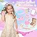 Unicorn Gifts for Girls, Unicorn Toys for Girls Age 6 7 8 9 10+ Years Old with Plush Diary, Star Pillow, Eye Mask, Dream Catcher, Water Bottle Kids Unicorn Plush Toy for Girl Birthday Christmas Gifts