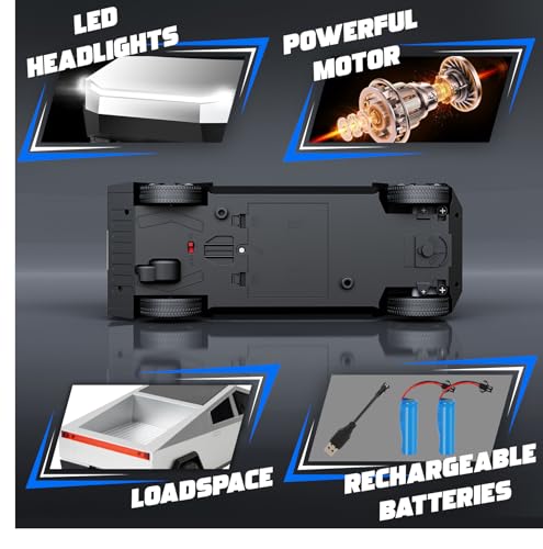 1:24 RC Car Toys - All Terrain High Speed Remote Control Car with Light and Loadspace, Electric Vehicle Toys for Kids, Gifts for Kids, Boys and Girls - Image 5