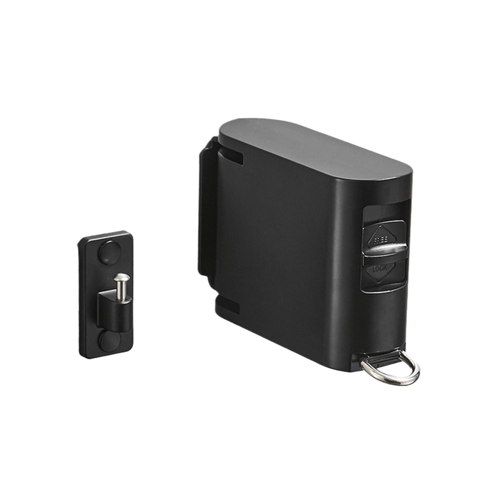 Unsichtbare Wäscheleine for den Innenbereich mit Aufhängerloch, ausziehbarem Seil-Wäscheständer, Balkon-Wäscheleine ohne Bohren FüR Balkon,Hotel,WäSchekammer(Black)
