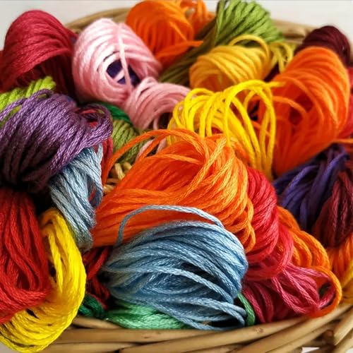 Image of Huacan Embroidery Kits for Adults Beginner Stamped Butterfly Pattern 4 Pcs DIY Cross Stitch Flower Stitching Sewing Kit 7.9 x 7.9 Inch