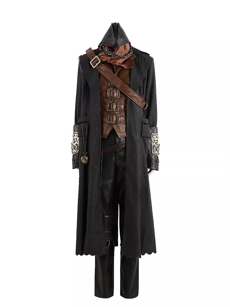 Amazon.co.jp: ブラッドボーン 血咒 Bloodborne 狩人コスプレ衣装+帽子 
