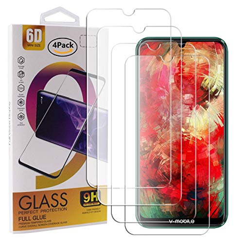 Guran 4 Paquete Cristal Templado Protector de Pantalla para V Mobile M9 Smartphone 9H Dureza Anti-Ara?azos Alta Definicion Transparente Película