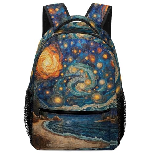 XKASKDFKE Designvielfalt Schöne Landschaft Rucksack Night Himmel - Aktuelle Kinderthemen-Motive One Size