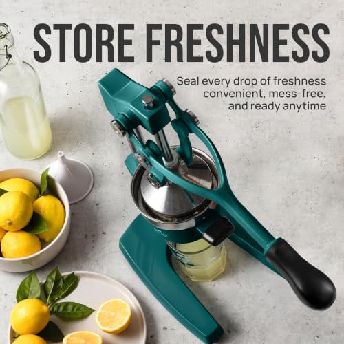 Image of Zulay Kitchen Cast Iron Juicer - Heavy Duty Manual Juicer with Detachable Strainers for Easy Cleaning, Orange Juice Press for Citrus Fruits, Perfect for Bartenders, Juice Lovers & Health Enthusiasts