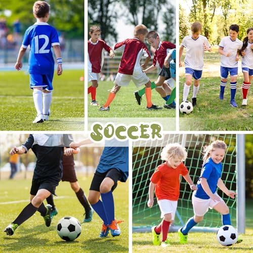Durio Kids Soft Cotton Toddler Soccer Socks for Girls & Boys - Baseball Socks for Youth4