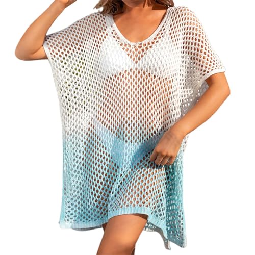 Couleur dégradée et col en V pour un cache-maillot flatteur