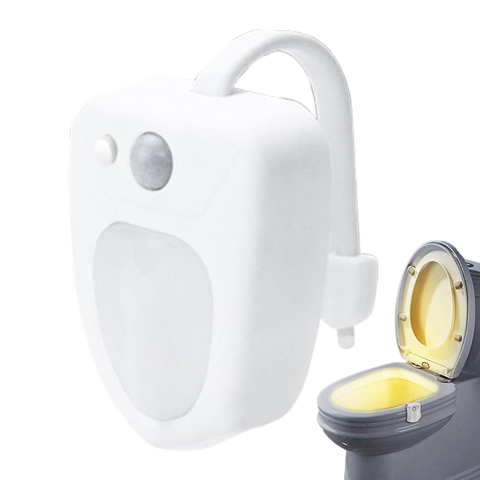 Toilet Light Motion Sensor - 16-Color Bowl LED Inside Nightlight | | Color Changing LED Toilet Bowl Motion Sensor Light | Toilet Night Lights with Motion Activated Sensor for Kids Adults