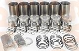 Teile Lieferumfang: 1 Set bestehend aus Mitsubishi S6E Motor overhaul Kit Dichtung, STAHL-Dichtung; 6 Stück von Mitsubishi S6E Motor Liner Ärmel; 6 Stück von Mitsubishi S6E Motor Kolben; 6 Stück von Mitsubishi S6E Motor Pins; 12 Stück Mitsubishi S6E Motor Kolben Sprengringe; 6-Set von Mitsubishi S6E Motor Ringe für 6 Kolben;