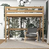 N-wood N01 Cama Loft 80x190 cm, Roble Natural