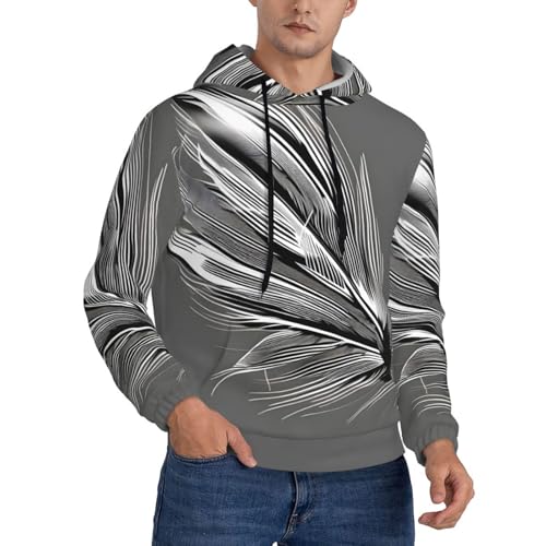 Sweat à capuche plumes homme pour superposition en toutes saisons