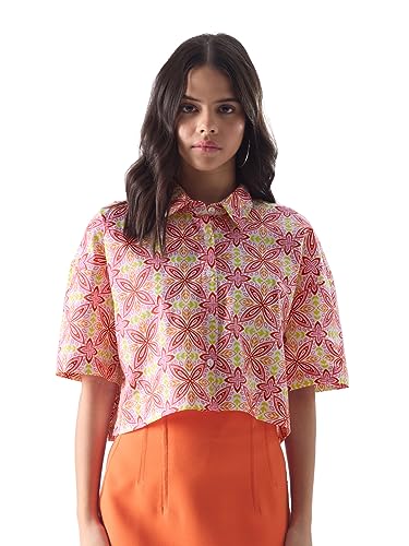 Image of The Souled Store TSS Originals: Rosebloom Cropped Shirts