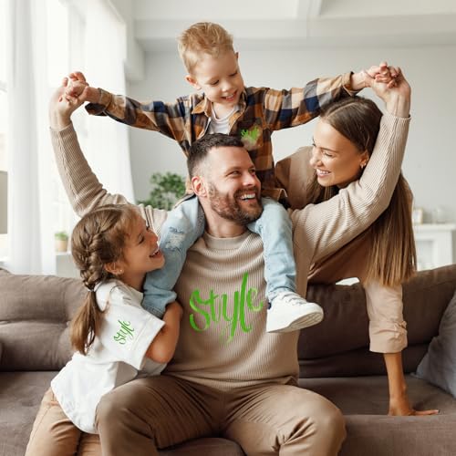 HYQJJ Vinil de transferência de calor HTV Glitter verde grama - 30,5 cm x 1,5 m, vinil gramado verde