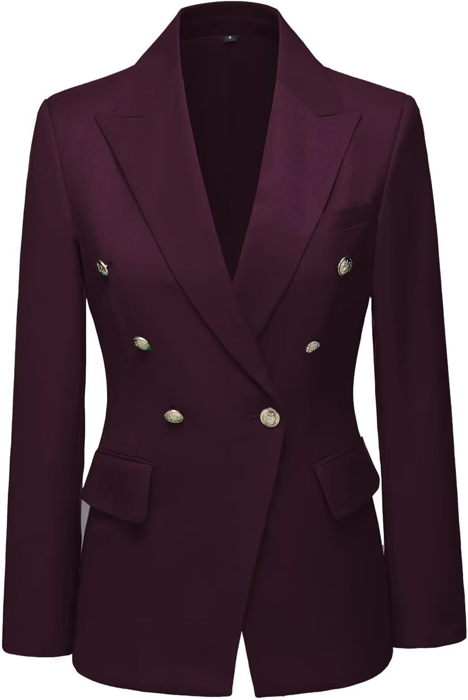 Double-Breasted Blazers for Women Work Office Casual Blazer Womens Long Sleeve Jacket Suit Blazer