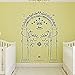 Il Signore Degli Anelli Decalcomania Della Parete Camera Da Letto Soggiorno Film Film Il Signore Degli Anelli Miniere Di Moria Porta Lotr Wall Sticker Vinile Decor Boy Room 56X42 Cm