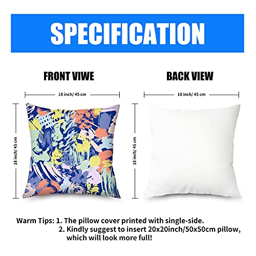 Autumn Decorations Pillow Covers Set Of 4, Decorative Square Throw Pillow Covers Set Cushion Case For Sofa Bedroom Car 18 X 18 Inch 45 X 45 Cm, Gifts For Thanksgiving Xmas New Year #TOP2