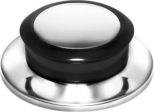 2 pomos para tapa de olla, mango universal de tapa de sartén, asas de sujeción de tapa de sartén, base de acero inoxidable, pomo de sujeción