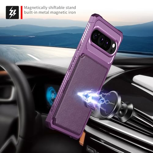 Funda libro Google Pixel 9 Pro morada para organizar tu día a día 6