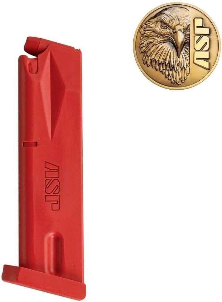 ASP Beretta Magazine Red Replica for Training and Practice with Martial Arts, Defense, Props, Tactical, Law Enforcement, Military 07457
