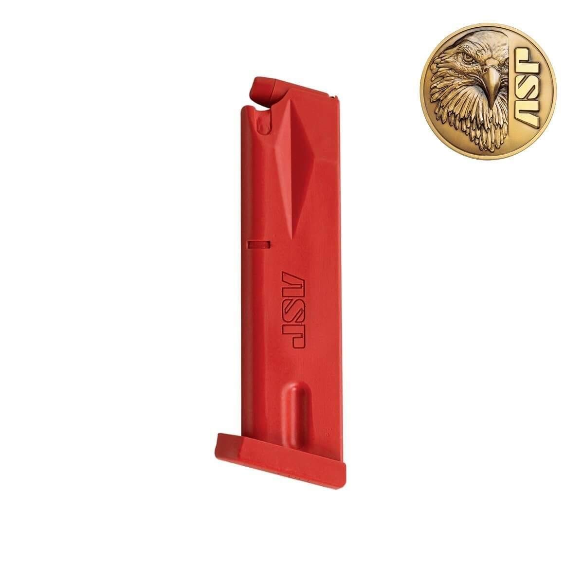 ASP Beretta Magazine Red Replica for Training and Practice with Martial Arts, Defense, Props, Tactical, Law Enforcement, Military 07457