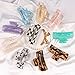 Magicsky 10 Pcs Hair Claw Clips for Women, Opal Marble Tortoise Acrylic Large Clip for Thick Thin Hair, 90's Cute Butterfly Barrettes Pins, Aesthetic Styling Accessories for Girls-Rectangle