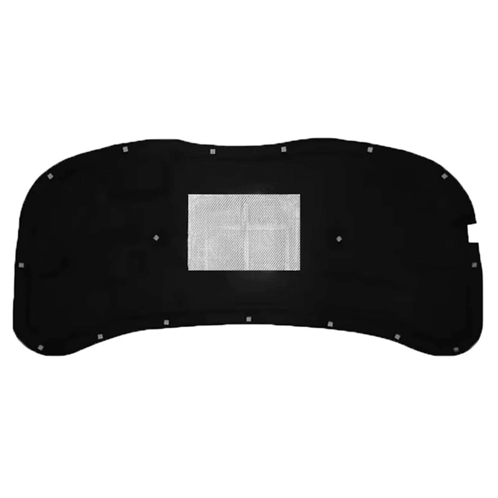 Jjrfvbgt Black+Silver Hood Sound Insulation Pad Compatible With Vw For Polo Mk4 2001 2002 2003 2004 2005 2006 2007 2008 2009 2010 Car Front Hood Engine Insulation Cotton Soundproof Mat