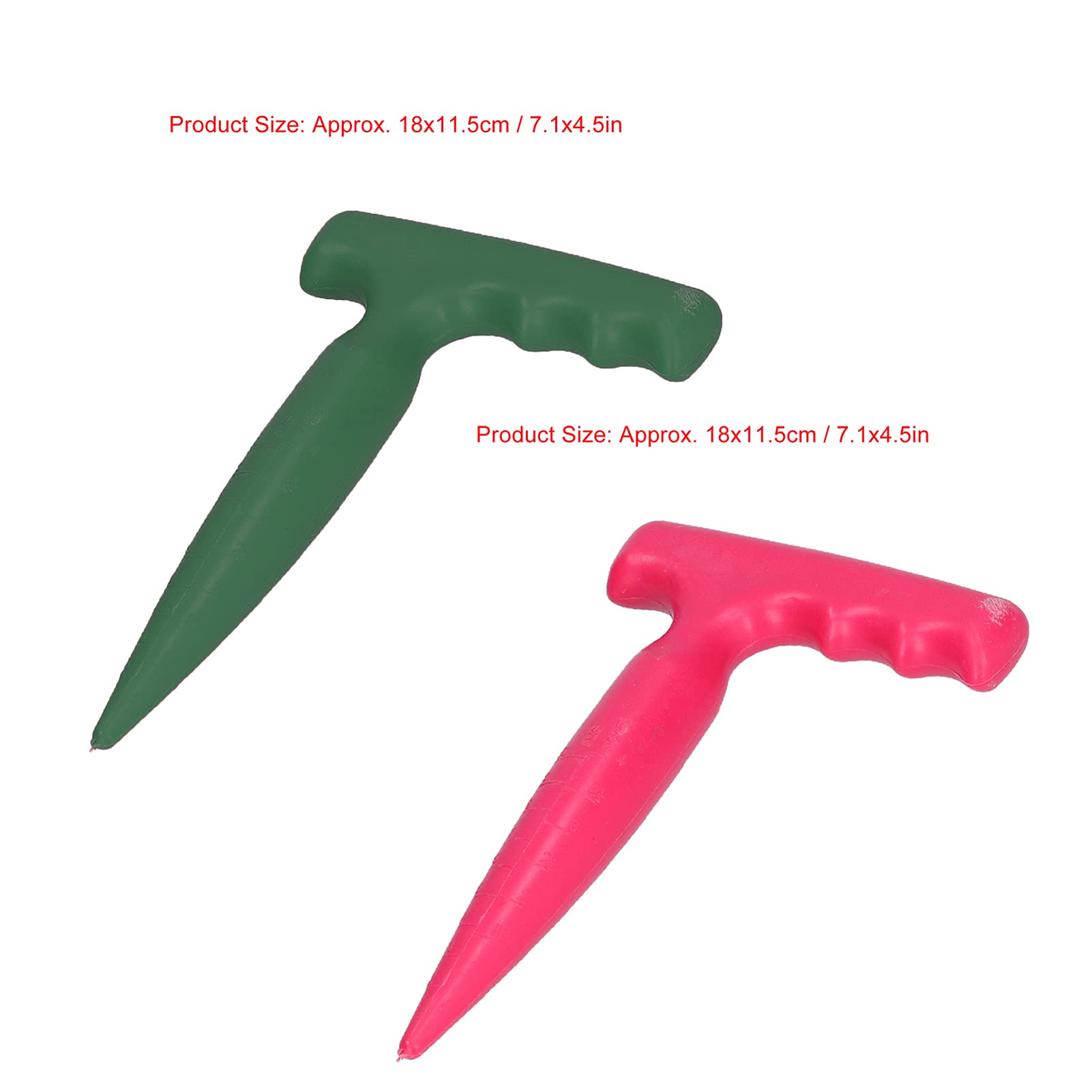 URRNDD Portable Plastic Hole Digger Seedling Puncher for Seedling Transplanting Planting Garden Supplies(Green) Soil