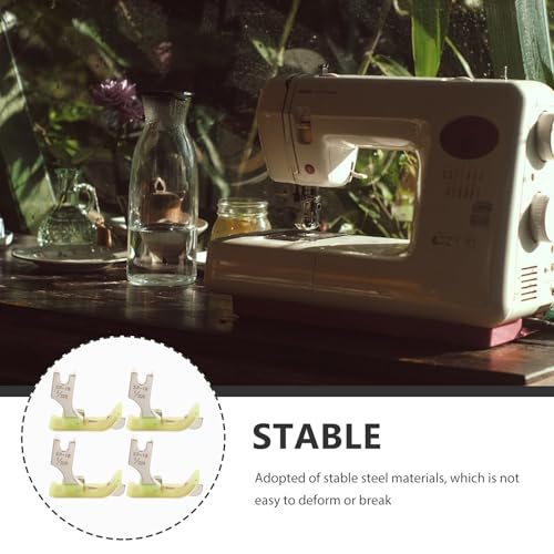 4 pzas Pies de prensatelas para máquina de coser de acero miniatura 7
