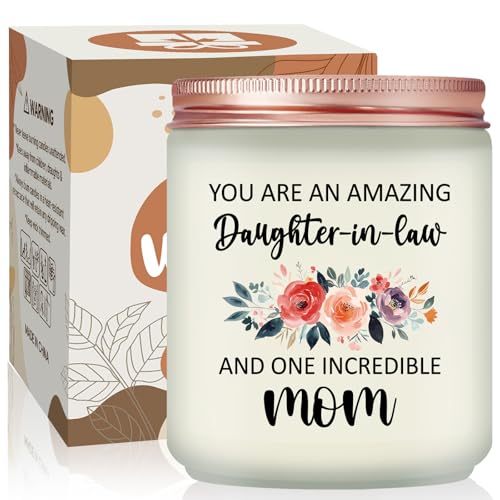 Volufia Daughter in Law Gifts Ideas - Birthday Mothers Day Christmas Gifts for Daughter in Law - Lavender Scented Candle