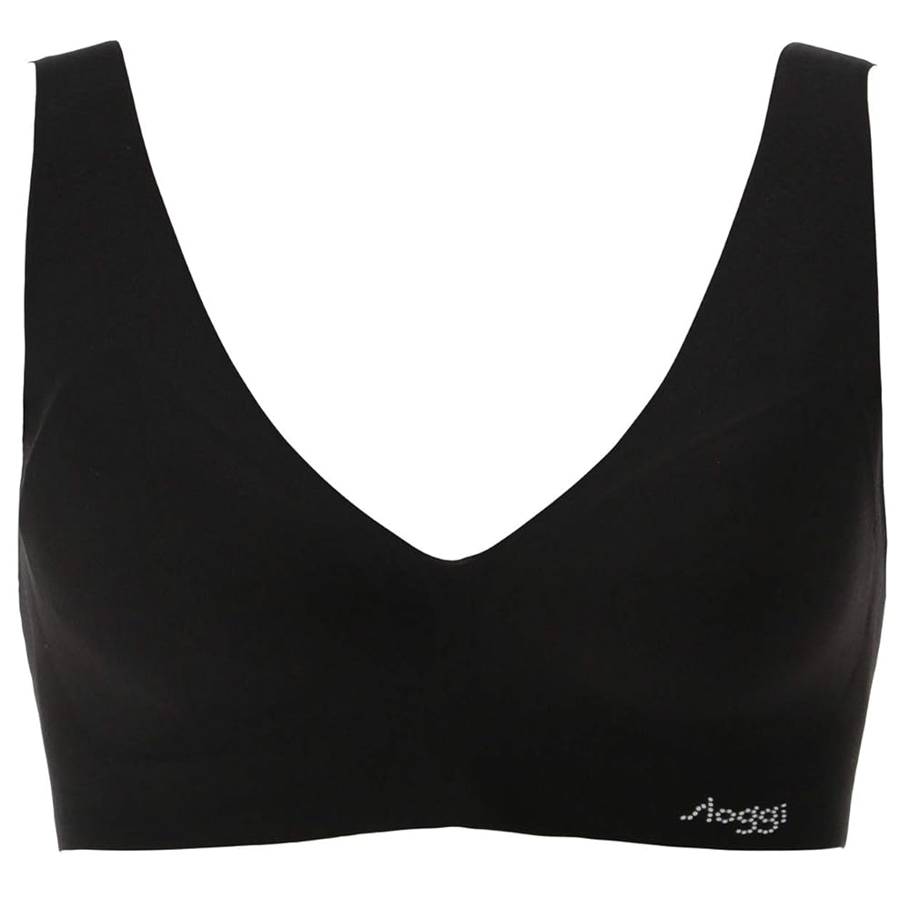 トリンプ 綿混タイプ スロギーG028 カップ付きハーフトップ ブラック L WEB限定】綿混タイプ(スロギーG028) カップ付きハーフトップ