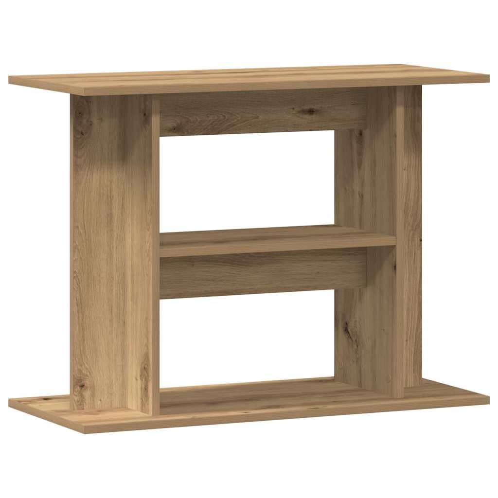 Aquarienschrank in Artisan-Eiche 80x35x60 cm Aquarienunterschrank mit Ablagefächern für Aquarien und Terrarien