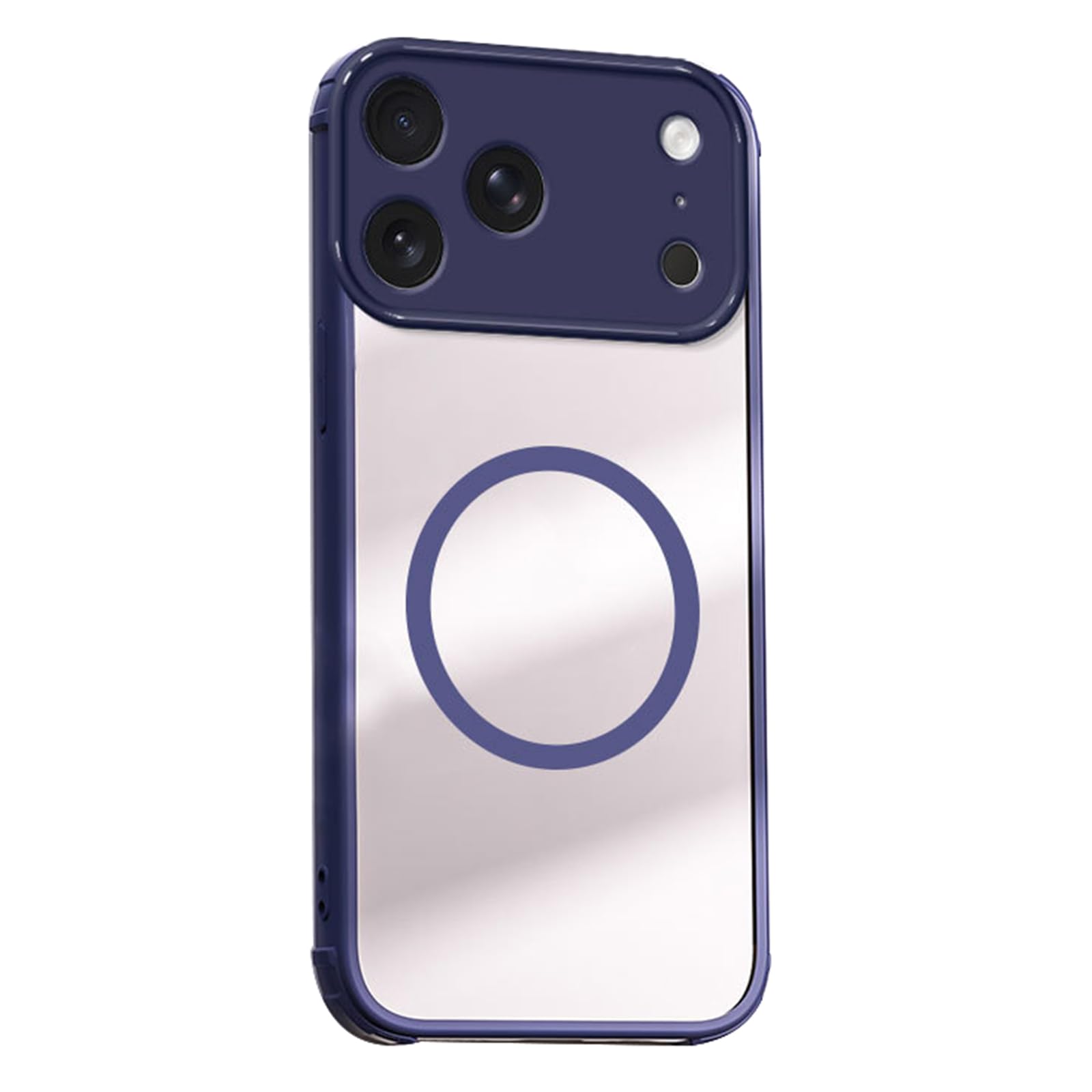 Coque Magnétique iPhone 17 Pro Max Bleu ultra-mince et antichoc pour recharge sans fil