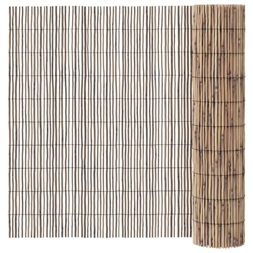 vidaXL Panel de Valla de Bambú para Uso Exterior | Color Natural 160 X 300 cm Tamaño Ligero y Protegido UV Ideal para Límites de Jardín Pantallas de Privacidad Barrera Decorativa