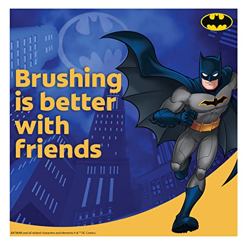 Image of Colgate Kids Battery Powered Toothbrush, Batman, Extra Soft Toothbrush, Ages 3 and Up, 2 Pack, Colors May Vary