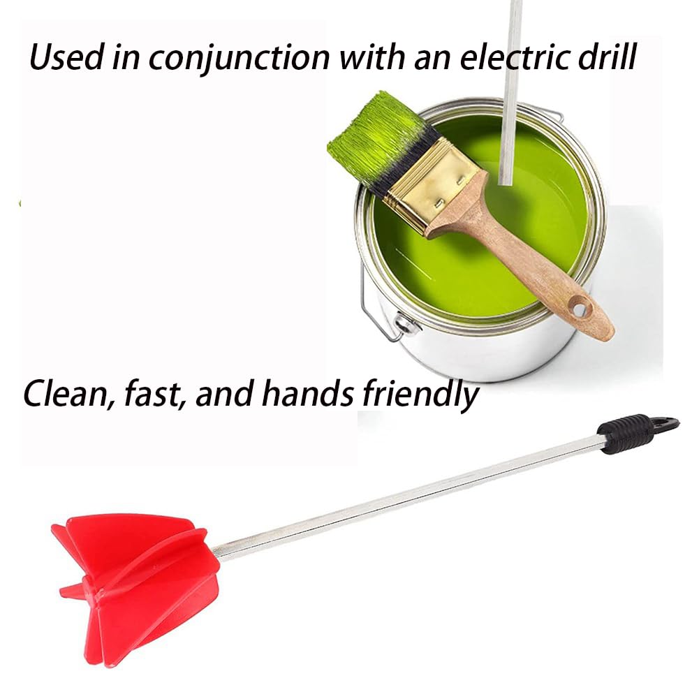 Broca de resina epoxi, mezclador de pintura de perforación de 11 pulgadas, mezclador de pintura/mezclador de pintura para mezclar resina, resina epoxi y moldes de resina de silicona (12)