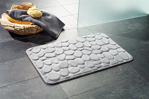 Preisvergleich Produktbild PANA Badematte, Polyester, Grau