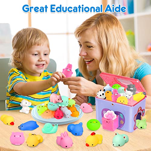 Mochi Squishy Toys Fly2Sky 28Pcs Animal Mini Squishies Kawaii Party Favors For Kids Cat Unicorn Squishy Squeeze Stress Relief Toys Goodie Bags Novelty Toy Easter Gifts For Boys Girls Adults, Random #TOP5
