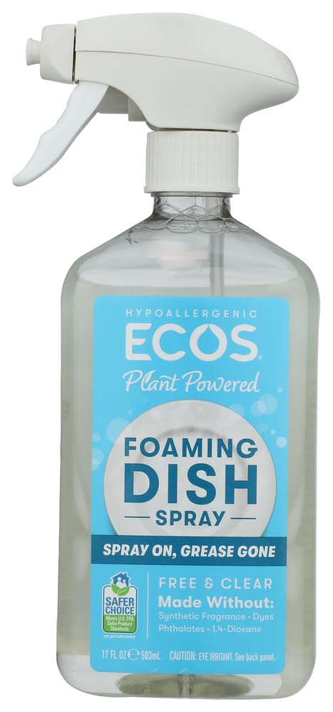 ECOS Free Clear Foaming Dish Spray 17 FZ