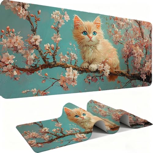 Tapis de souris géant ordinateur avec base caoutchouc antidérapante